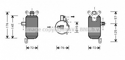 AVA QUALITY COOLING jrd021 -  Осушитель, кондиционер